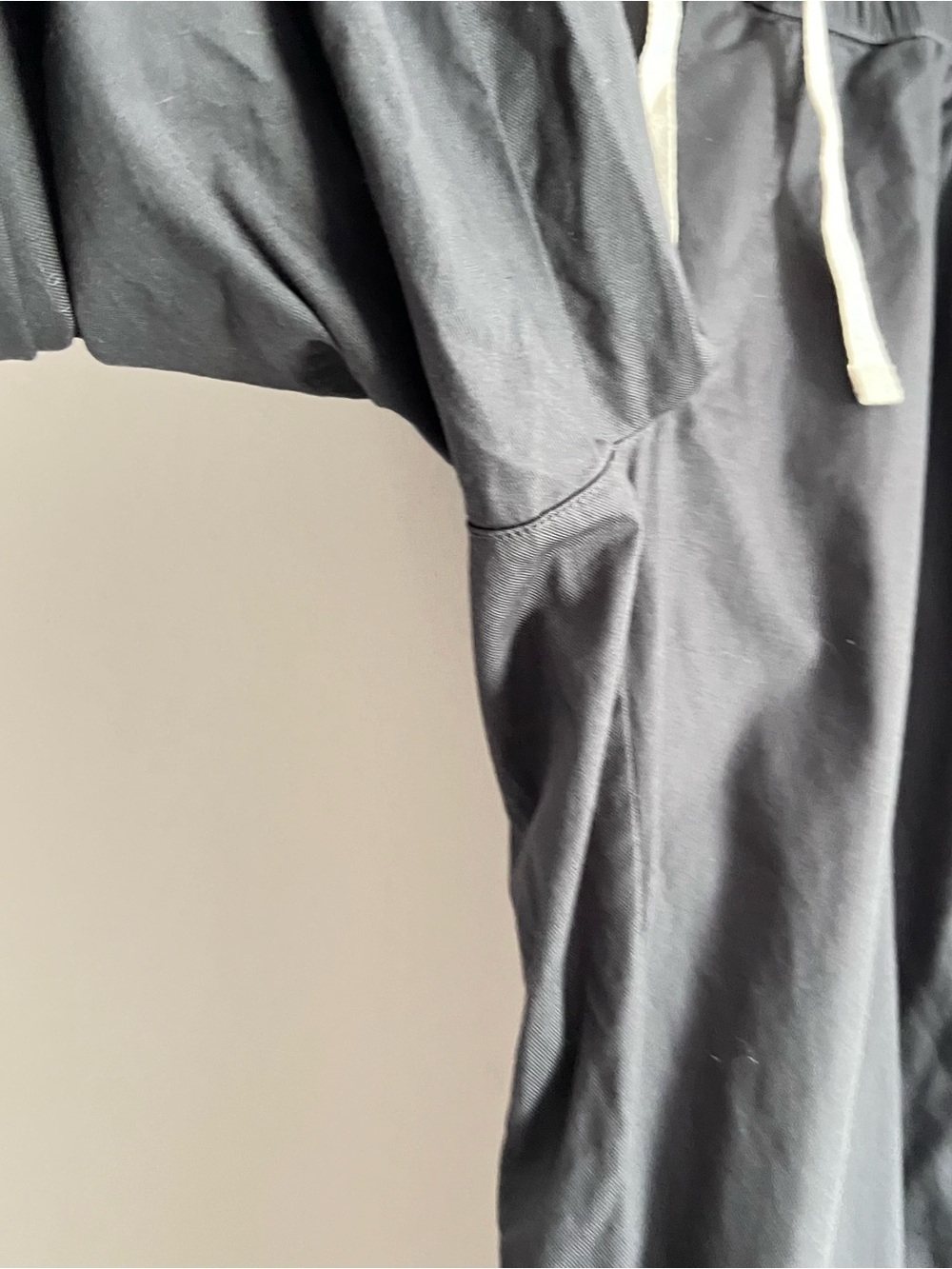 PACT Organic Cotton Stretch Wide Leg Pants Gray Drawstring Size Small - Picture 4 of 6